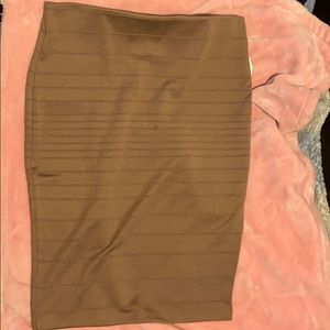 Brown pencil skirt